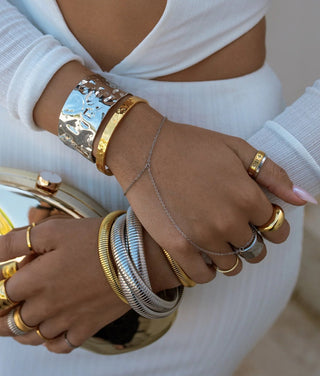 Esther Hand Chain - Silver - 