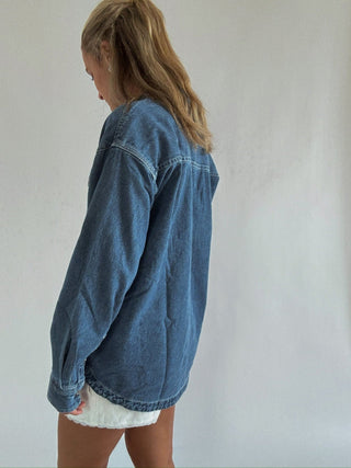 Fadeaway Denim Shacket - 