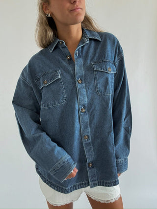 Fadeaway Denim Shacket - 