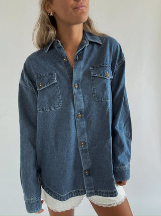 Fadeaway Denim Shacket - 