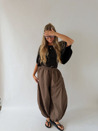 Flutter Sleeve Tie Top - Black -