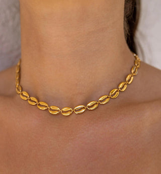 Gold Puka Shell Necklace - 