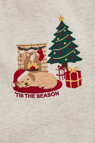 Heather Grey Holiday Crew Neck - 