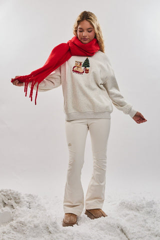 Heather Grey Holiday Crew Neck - 
