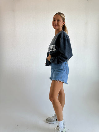 Lake Ozark Corded Crew - Navy - 