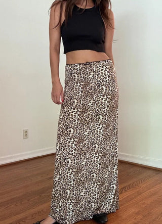 Leopard Maxi Skirt - 