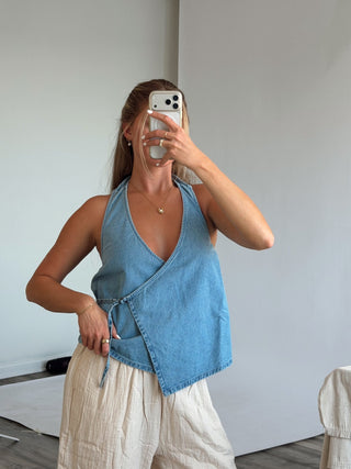 Lyla Saltwashed Halter Top -