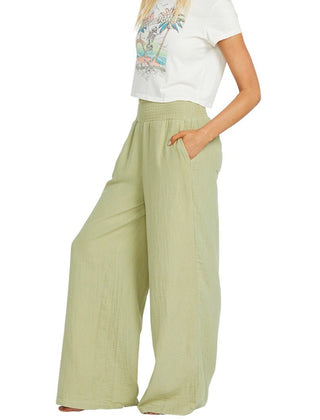 New Waves Gauze Pant - Avocado -