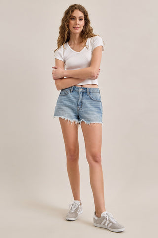Raw Hem Mom Short - 