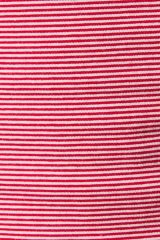 Red + White Stripe Wide Leg Pants - 