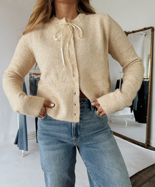 Ribbon Cardigan - 