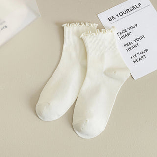 Ruffle Ankle Socks - 