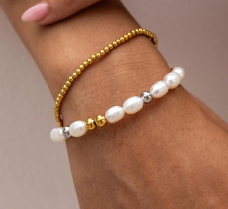 Seaside Stretch Bracelet - Gold - 