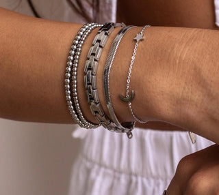 Seaside Stretch Bracelet - Silver - 