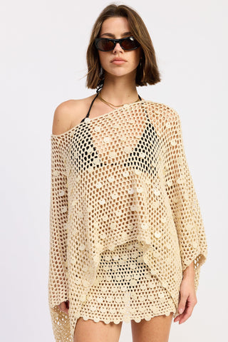 Shell Crochet Poncho - 