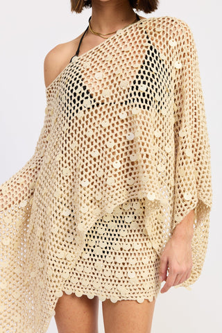 Shell Crochet Poncho - 