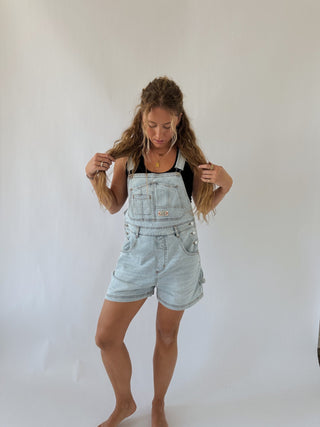 Short Overalls - Light Wash - 