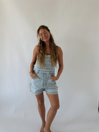 Short Overalls - Light Wash - 
