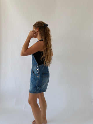 Short Overalls - Medium Wash - 