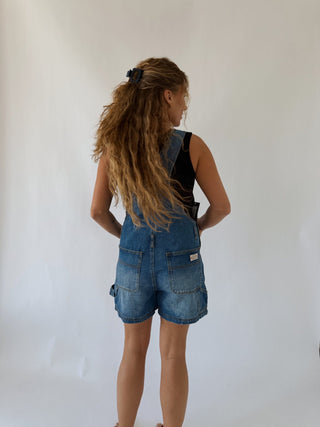 Short Overalls - Medium Wash - 
