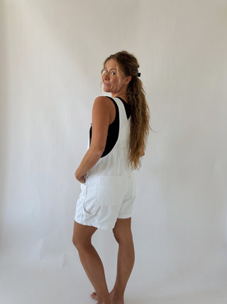 Short Overalls - White - 