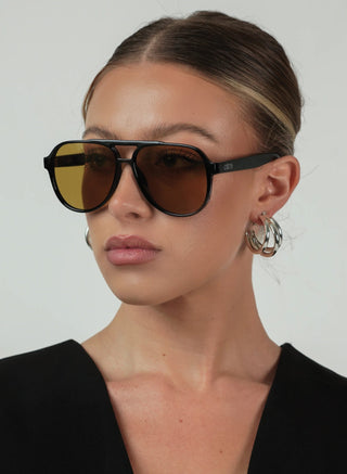 Stevie Sunglasses - Black/Olive - 