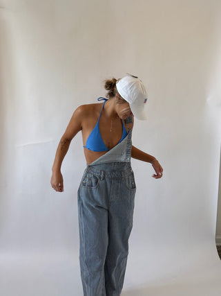 Striped Barrel Overalls -
