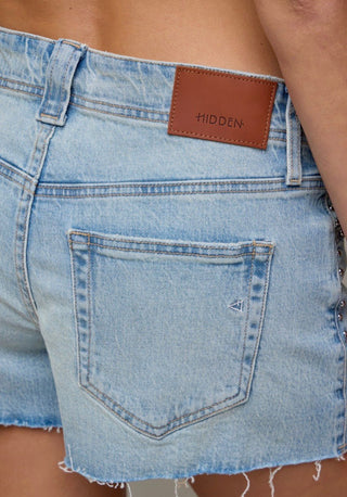 Studded High Rise Shorts - 