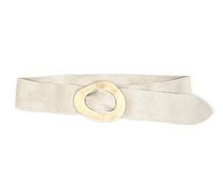 Suede Belt - Off white - 