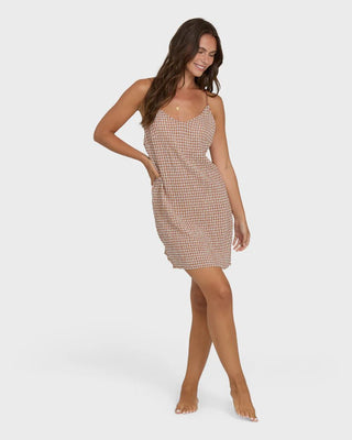 Summer Love Mini Dress - Checkered - 