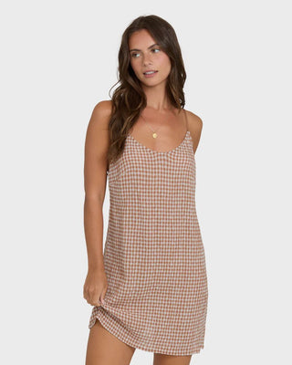 Summer Love Mini Dress - Checkered - 