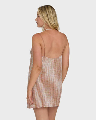 Summer Love Mini Dress - Checkered - 