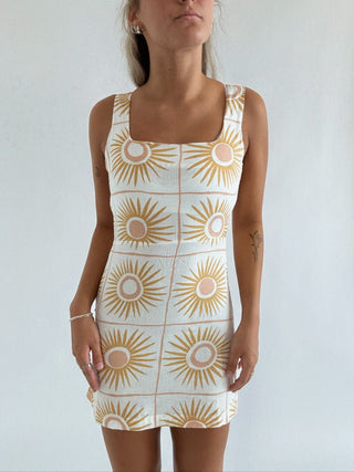 Sunlit Sky Mini Dress - 