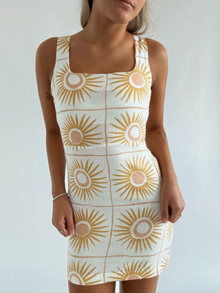 Sunlit Sky Mini Dress - 