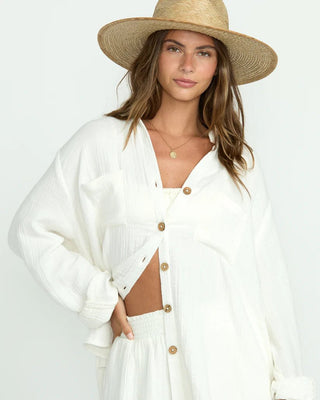 Sweet Swell Long Sleeve Shirt - White - 