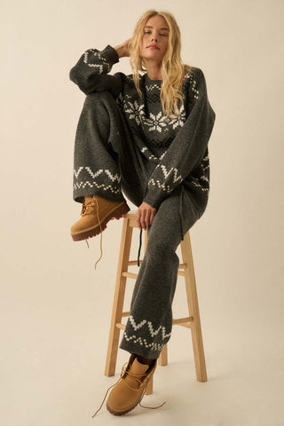 The Alpine Sweater - Charcoal - 