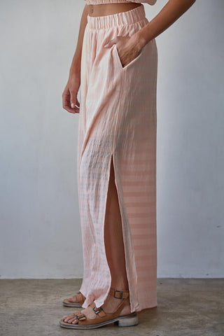 The Arian Baby Pink Wide Leg Pant - 