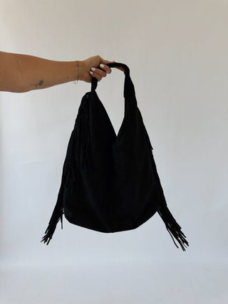 The Black Sahara Fringe Purse -