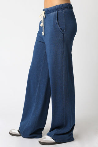 The Denim Sweat Button Up - 