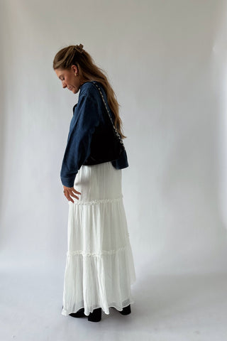 The Denim Sweat Button Up - 