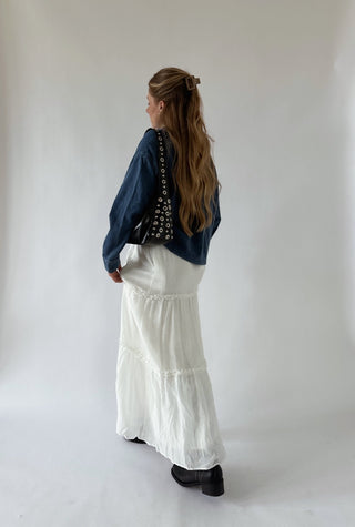 The Denim Sweat Button Up - 