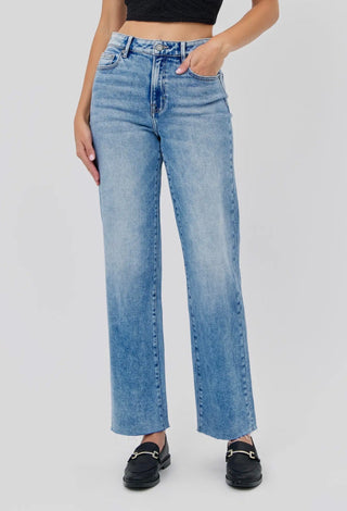The Ella High Rise Straight Leg Jeans - 