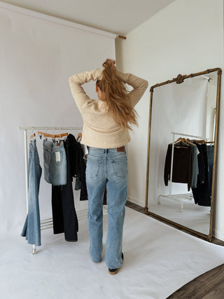 The Ella High Rise Straight Leg Jeans - 