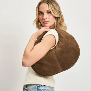The Farrah Suede Shoulder Bag - 