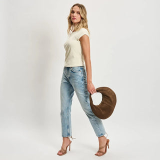 The Farrah Suede Shoulder Bag - 