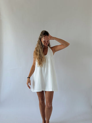 The Gala Halter Mini - White -