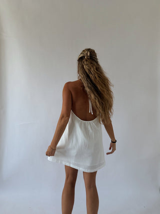 The Gala Halter Mini - White -