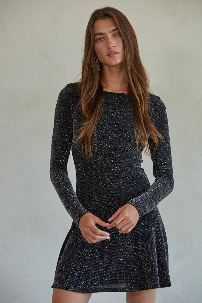 The Holiday Shimmer Mini Dress - amandenimes S The Holiday Shimmer Mini Dress - amandenimes S