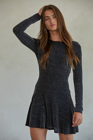 The Holiday Shimmer Mini Dress - amandenimes S The Holiday Shimmer Mini Dress - amandenimes S