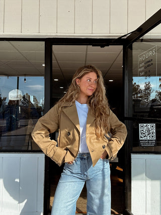 The Jen Short Trench Coat - 